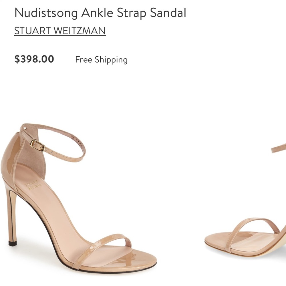 Stuart Weitzman nudist song Ankle Strap Sandal
